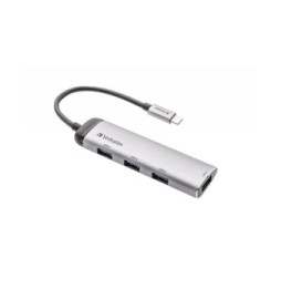 Verbatim Hub Multiports USB-C 4 ports USB 3.2 Gen 1 Hub Multiports USB-C 4 ports USB 3.2 Gen 1  (49147)