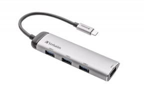 Verbatim Hub Multiports USB-C 4 ports USB 3.2 Gen 1 Hub Multiports USB-C 4 ports USB 3.2 Gen 1  (49147)