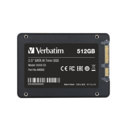 Verbatim Vi550 S3 SSD 512GB Vi550 SSD Interne SATA III 2.5'' 512Go  (49352)
