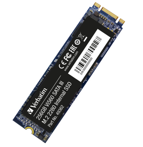 Verbatim SSD Vi560 S3 M.2 256 Go Vi560 SSD Interne SATA III M.2 256Go (49362)