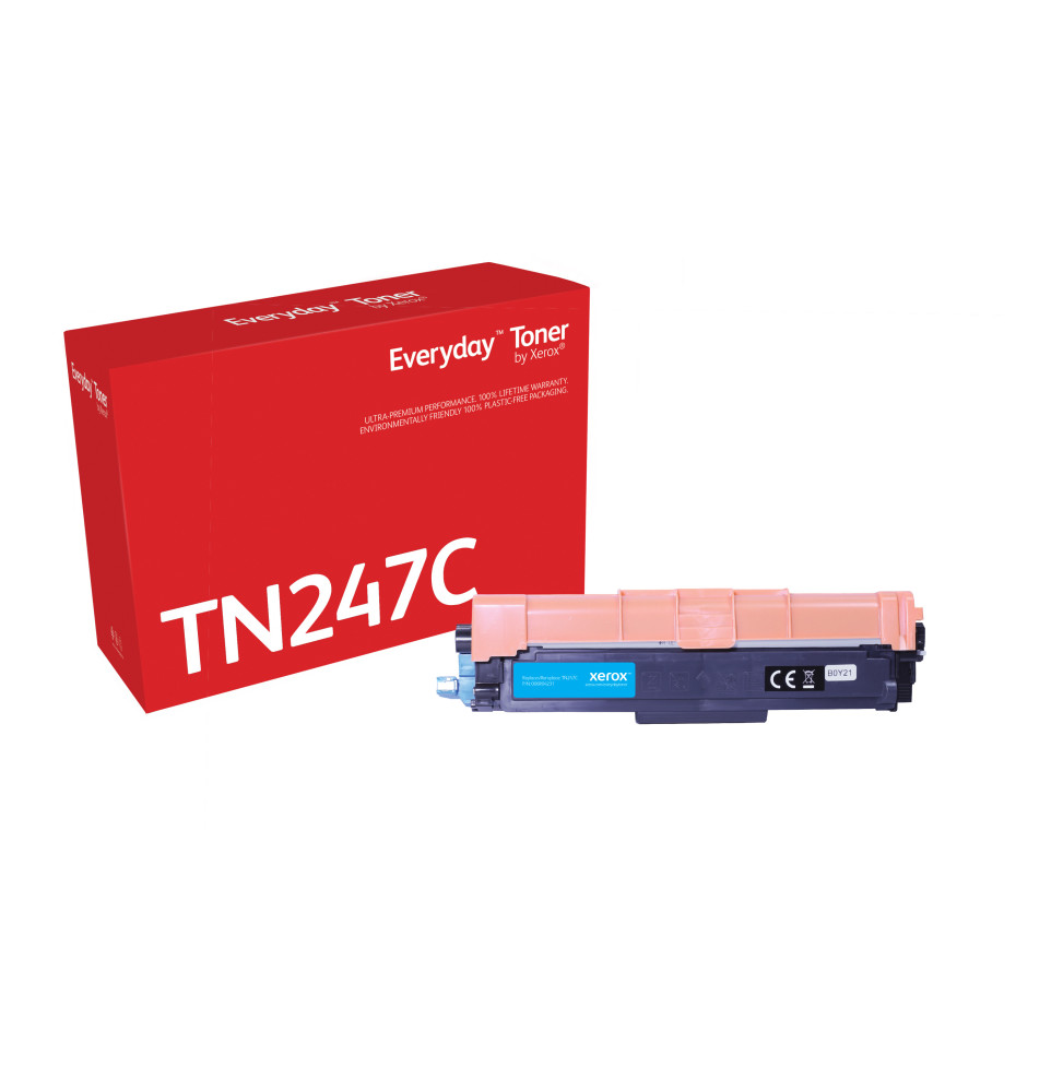 Everyday Toner (TM) Cyan de Xerox compatible avec TN-247C, Grande capacité (006R04231)
