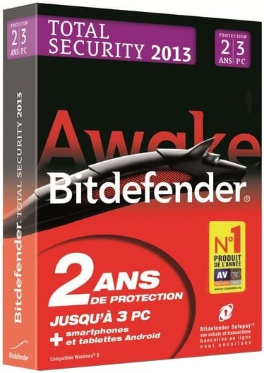 Bitdefender Total Security 2013 2 ans/ 3 postes