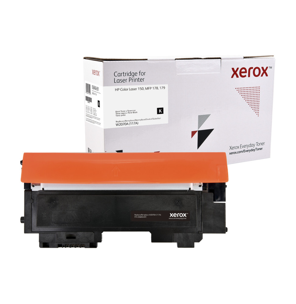 Everyday Toner (TM) Noir de Xerox compatible avec 117A (W2070A), Capacité standard (006R04591)