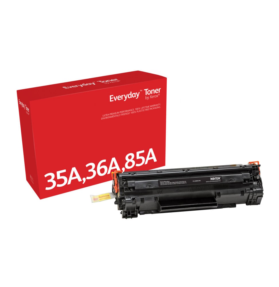 Everyday Toner (TM) Noir de Xerox compatible avec 35A/ 36A/ 85A/ (CB435A/ CB436A/ CE285A/ CRG-125) (006R03708)