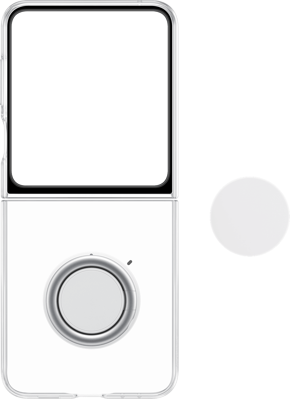 Samsung coque transparente avec support amovible pour Galaxy Z Flip 5 (EF-XF731CTEGWW) — image 4
