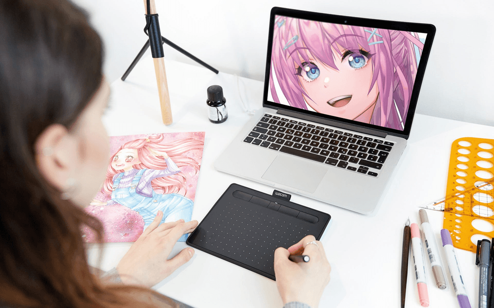 Tablette Graphique Wacom Intuos Manga Edition - Bluetooth (CTL-4100WLK-M2) — image 3
