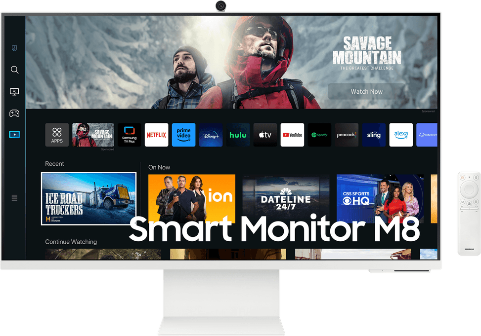 Écran Plat 32" Samsung Smart 4k Ultra HD M8 M80C avec caméra intégrée (LS32CM801UMXZN) — image 2