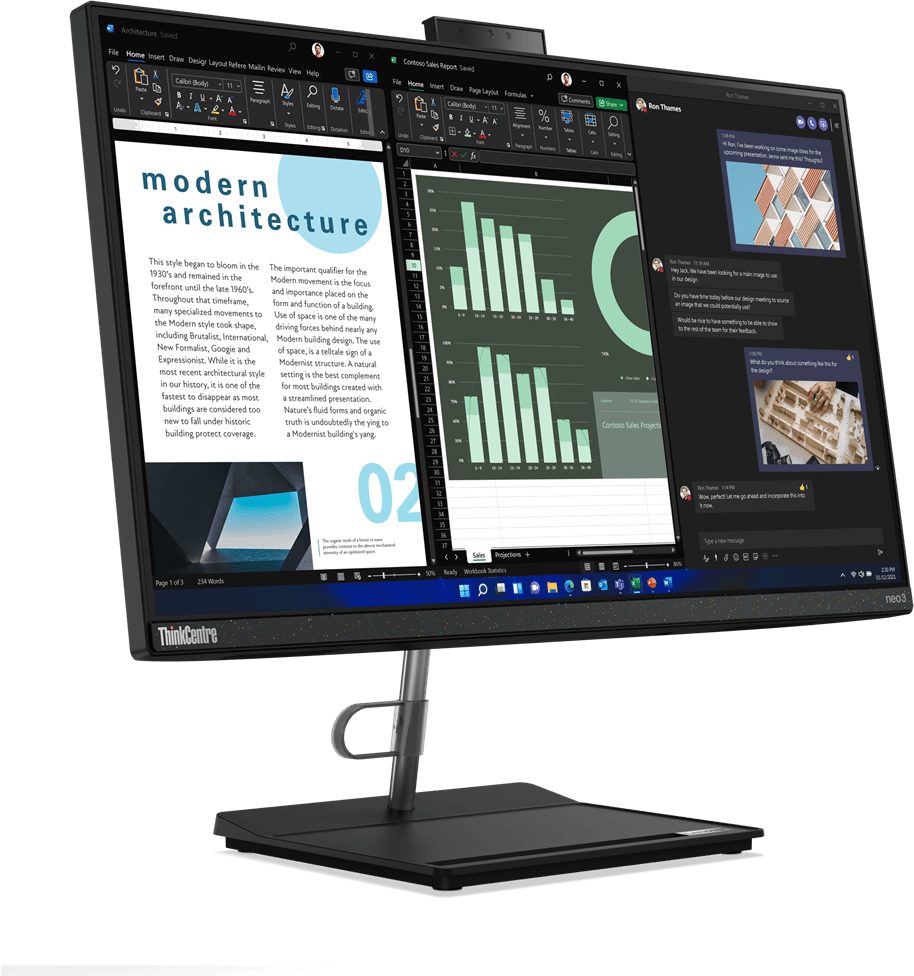 Ordinateur Tout-en-un Lenovo ThinkCentre neo 30a 24 (12CE009KFM) — image 9