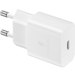 Chargeur pour téléphone mobile Samsung CHARGEUR SECTEUR FAST CHARGE AVEC  CABLE USB TYPE C BLANC - EP-TA20EWECG