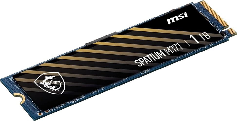 Disque Dur interne SSD MSI Spatium M371 NVMe M.2 1TB (S78-440L870-P83) — image 3
