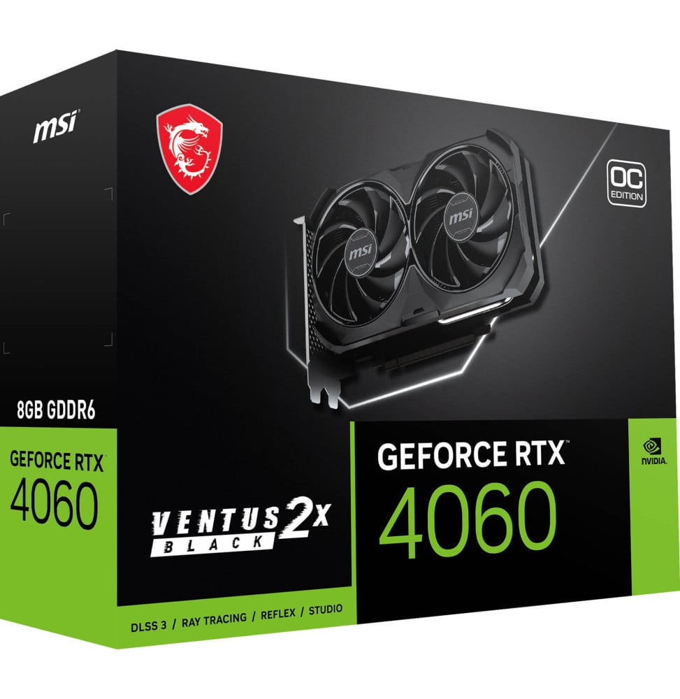 Carte graphique MSI GeForce RTX™ 4060 VENTUS 2X Noir 8G OC (912-V516-004)