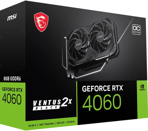 Carte graphique MSI GeForce RTX™ 4060 VENTUS 2X Noir 8G OC (912-V516-004)