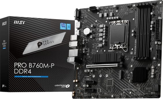 Carte Mère Intel MSI PRO B760M-P DDR4 (911-7E02-006)