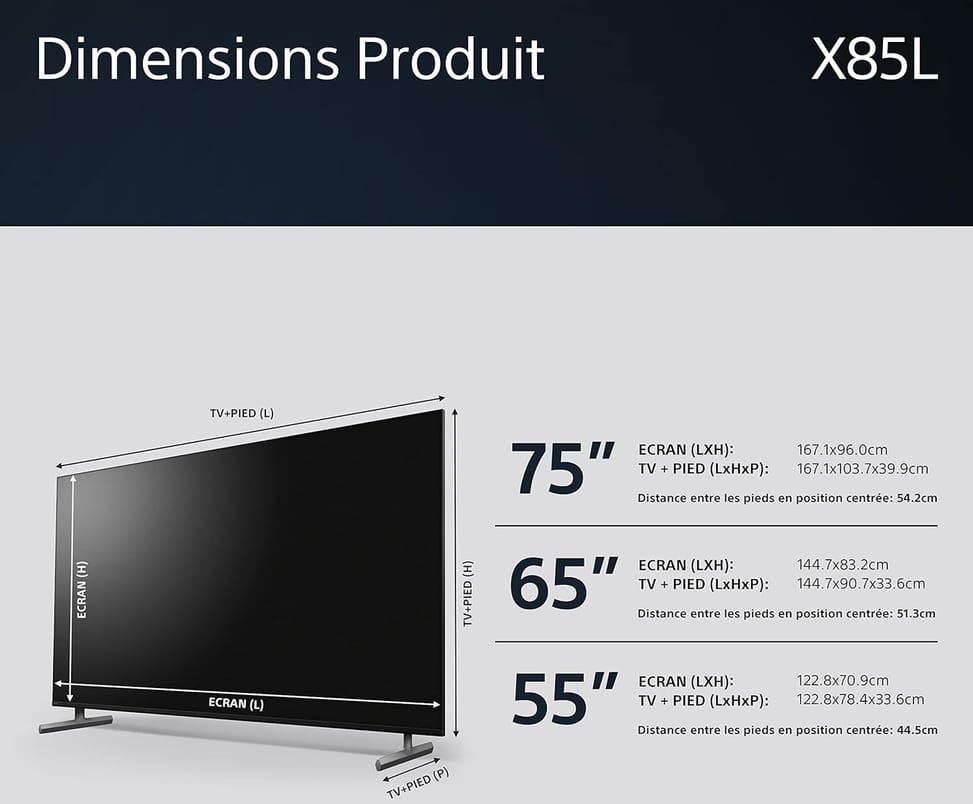 Téléviseur Sony 65" KD-65X85L + Récepteur intégré (KD-65X85L E33) — image 10