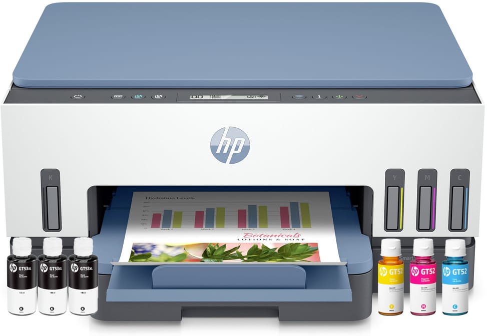 طابعة متعددة الوظائف بخزانات حبر قابلة لإعادة التعبئة HP Smart Tank 725 (28B51A) — صورة 1