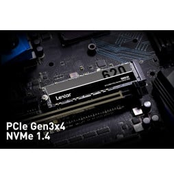 Disque Dur interne SSD LEXAR NM620 M.2 2280 PCIe Gen3 x4 NVMe 256Go, 2To