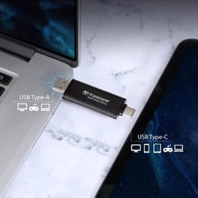 Disque dur SSD portable Transcend ESD310 USB Type-A et Type-C 512Go (TS512GESD310C) — image 2