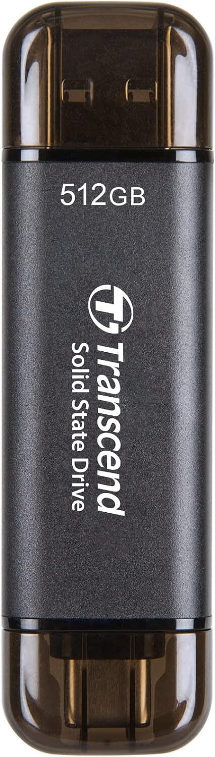 Disque dur SSD portable Transcend ESD310 USB Type-A et Type-C 512Go (TS512GESD310C) — image 1