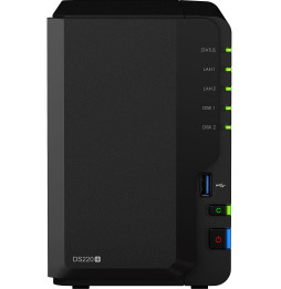 Serveur NAS Synology DiskStation DS220+ Noir + 2 Disques dur