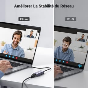 Adaptateur Ugreen Aliminium USB-C vers RJ45 1000Mbps (50737) — image 3