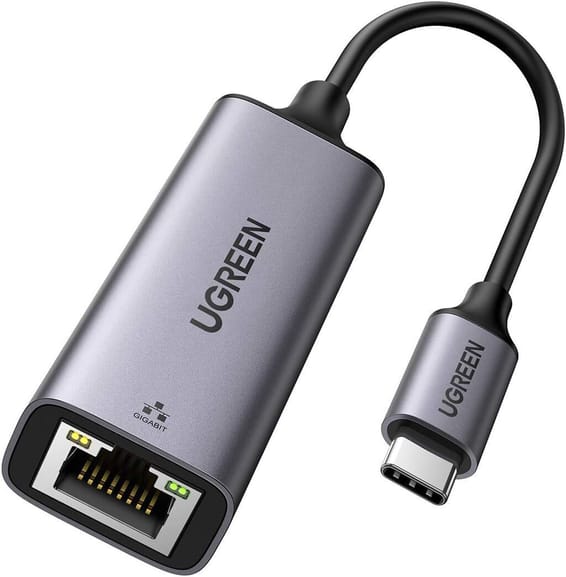 Adaptateur Ugreen Aliminium USB-C vers RJ45 1000Mbps (50737)