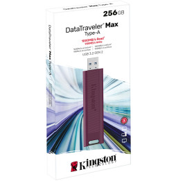 Clé USB Kingston DataTraveler Max Type-A 3.2 Gen 2 (3.1 Gen 2) - Rouge 256 Go (DTMAXA/256GB)