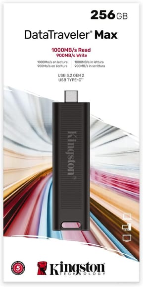 Clé USB Kingston DataTraveler Max Type-C 3.2 Gen 2 (3.1 Gen 2) - Noir 256 Go (DTMAX/256GB) — image 4