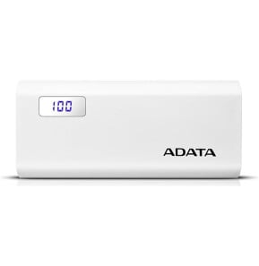 Banque d'alimentation ADATA P12500D - Powerbanck à 12500 mAh - Blanc (AP_12500D)