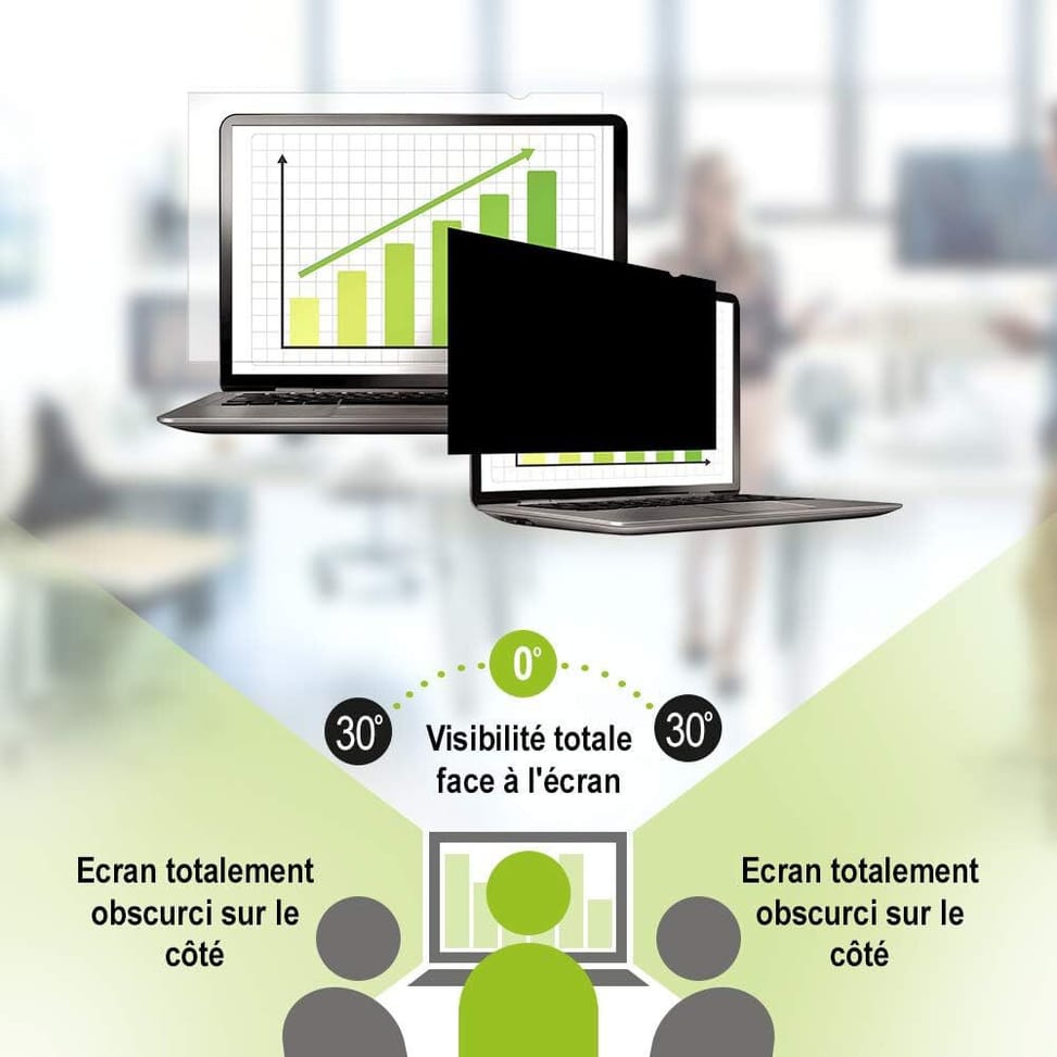 Filtre de Protection Fellowes PrivaScreen Moniteur/Ordinateur Portable 12,5" Noir (4813001) — image 2