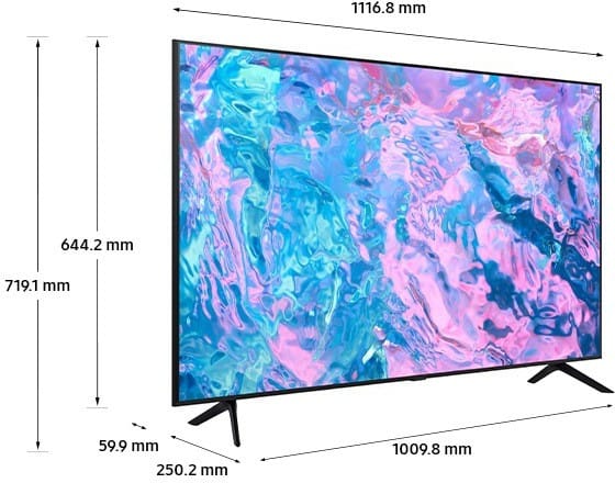 Téléviseur Samsung 50" CU7000 Crystal UHD 4K série 7 + Récepteur intégré (UA50CU7000UXMV) — image 6