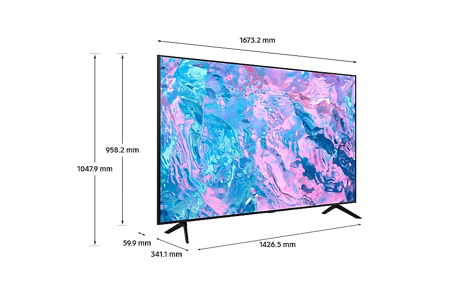 Téléviseur Samsung 75" CU7000 Crystal UHD 4K + récepteur intégré série 7 (UA75CU7000UXMV) — image 6