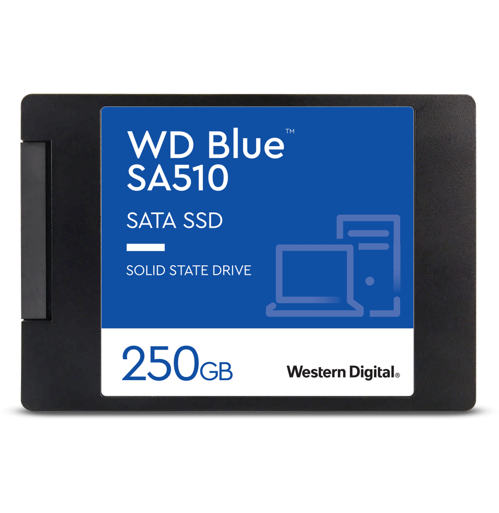 Disque dur interne SSD WD Blue SA510 SATA 2.5" 250 Go (WDS250G3B0A)