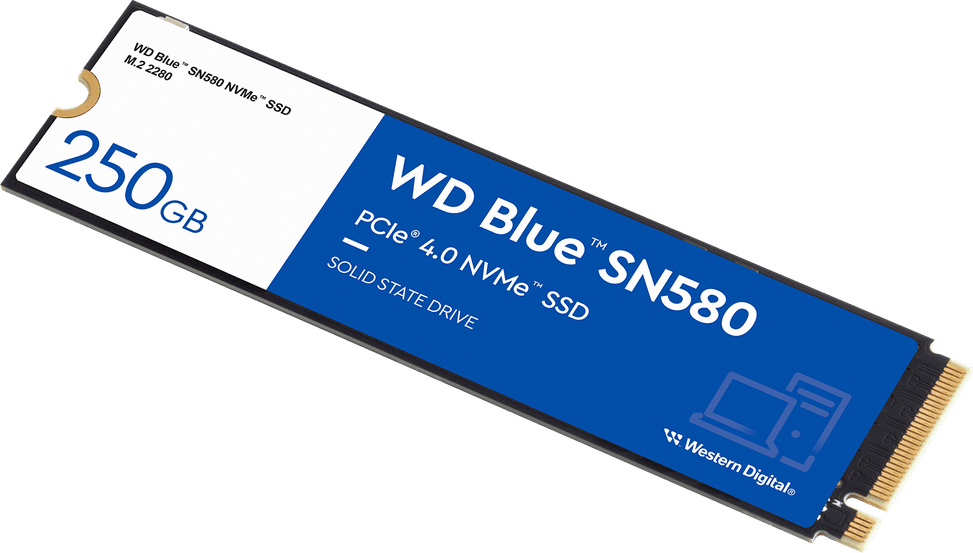 Disque dur interne SSD WD Blue SN580 M.2 2280 PCIe Gen4 x4 NVMe 500 Go (WDS500G3B0E) — image 3