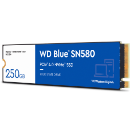 Disque dur interne SSD WD Blue SN580 M.2 2280 PCIe Gen4 x4 NVMe 500 Go (WDS500G3B0E)