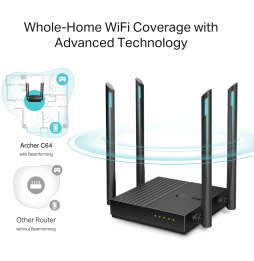 Routeur Wi-Fi TP-Link Archer C64 AC1200 Dual-Band (ARCHERC64)