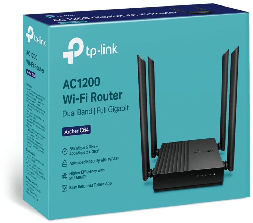 Routeur Wi-Fi TP-Link Archer C64 AC1200 Dual-Band (ARCHERC64) — image 6