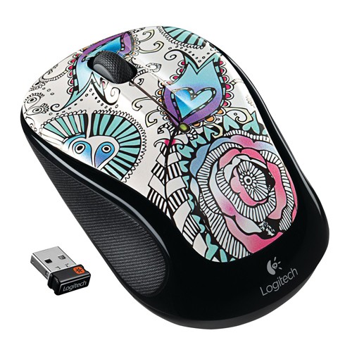 Logitech Wireless Mouse M325 - Floral Foray prix Maroc
