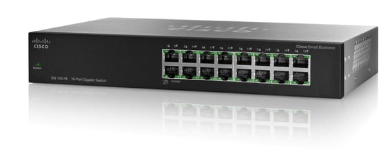 CISCO SMB Switch SG100 - 16 Port Gigabit, 802.3x, 802.1p