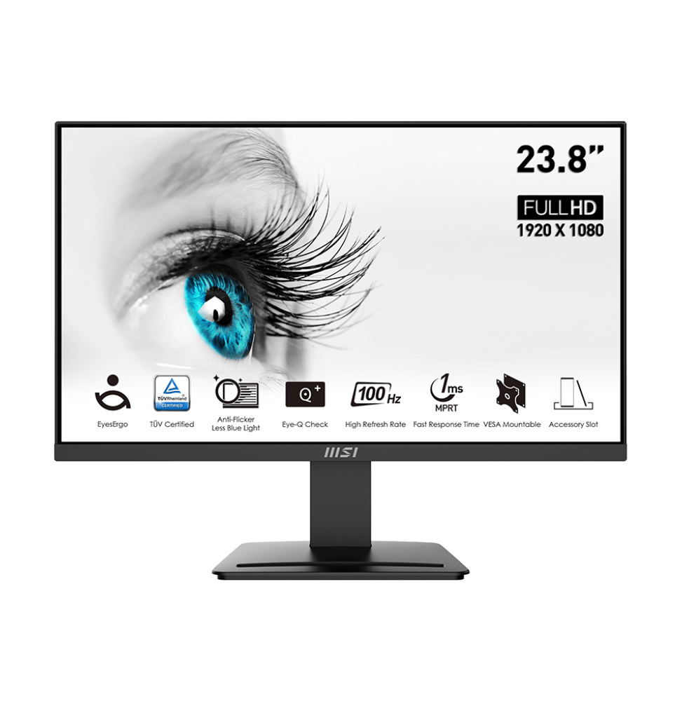 Écran 23.8" Full HD MSI Pro MP2412 (9S6-3BA9CH-042)