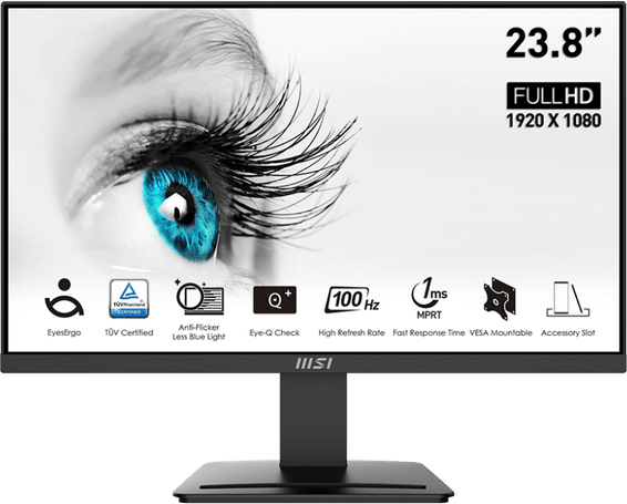 Écran 23.8" Full HD MSI Pro MP2412 (9S6-3BA9CH-042)