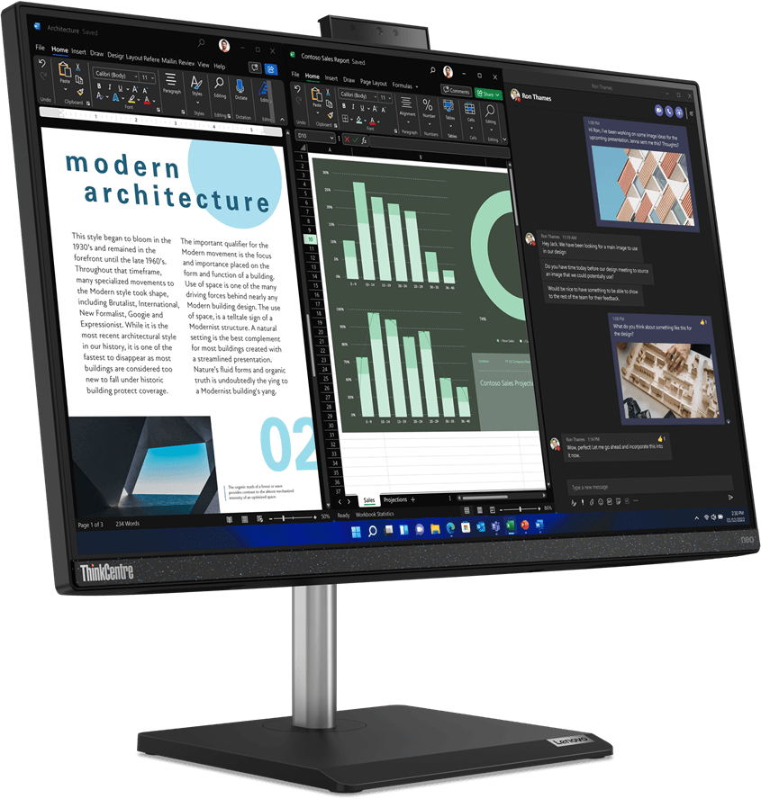 Ordinateur Tout-en-un Lenovo ThinkCentre neo 30a 24 Gen4 (12JY0020FM) — image 2
