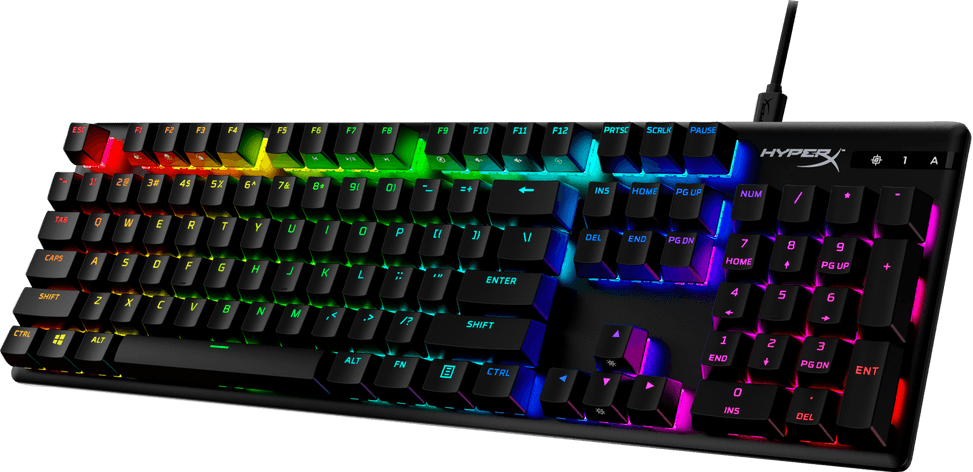Clavier de jeu mécanique HyperX Alloy Origins PBT HX Rouge - AZERTY (639N3AA) — image 2