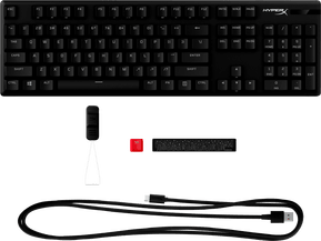Clavier de jeu mécanique HyperX Alloy Origins PBT HX Rouge - AZERTY (639N3AA) — image 5