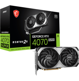 Carte Graphique MSI GeForce RTX™ 4070 Super 12G Ventus 2X OC (912-V513-658)