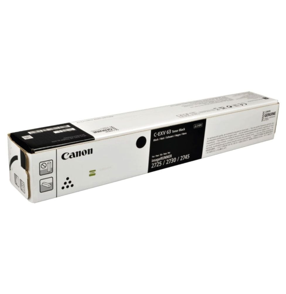 Canon C-EXV 63 Cartouche de toner 1 pièce(s) Original Noir (5142C002AA)