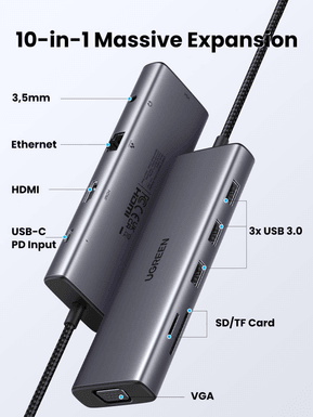 HUB USB-C Ugreen 10 en 1 (15601) — image 2