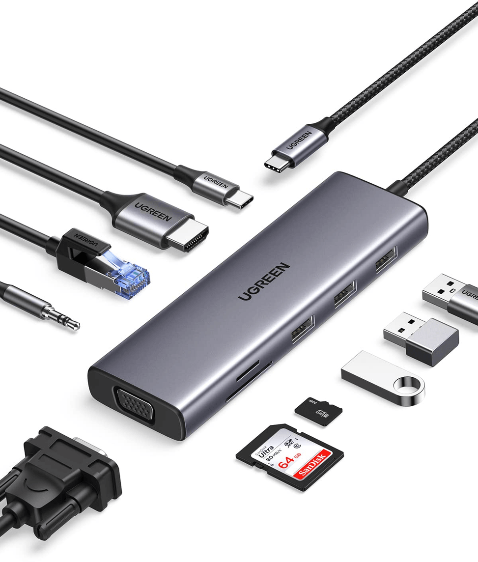موزع USB-C Ugreen 10 في 1 (15601) — صورة 1