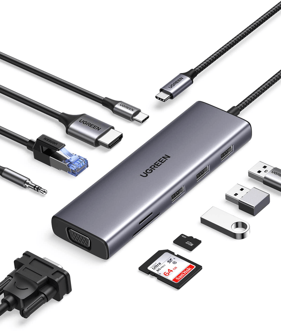 HUB USB-C Ugreen 10 en 1 (15601)
