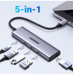 HUB USB-C Ugreen 5 en 1 (15596)