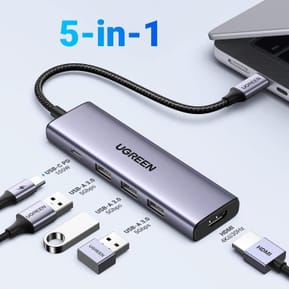 HUB USB-C Ugreen 5 en 1 (15596) — image 2
